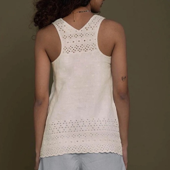 NWT Reistor The Beach Shack Shirt 100% Hemp Eyelet Summer Tank Top - Picture 7 of 16